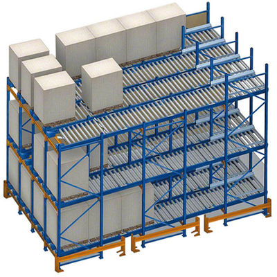 Estante del flujo de plataforma del sistema de flujo del cartón Warehouse