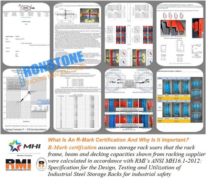 RMI/AS4084 certificó el sistema resistente del tormento de la plataforma para la solución industrial del almacenamiento